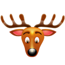 christmas, reindeer icon