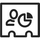 analytics, figures, profile, statistics svg vector icon