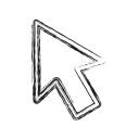arrow, click, cursor, mose, productivity, shape, social svg vector icon