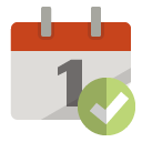 calendar,checkmark icon