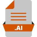 adobe file extensions, adobe illustrator, ai , document, extension , file, file format svg vector icon