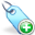 add, blue, tag icon