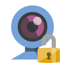 webcam,lock,open icon