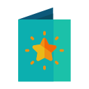 bright, card, greeting, light, star svg vector icon