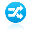 button,shuffle icon
