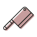 butcher, halloween, killer, knife, scary, sweet svg vector icon