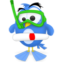 twitter,diver,social network,social,sn icon