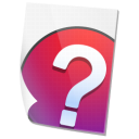file, help icon