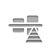 align,horizontal,center,pyramid icon