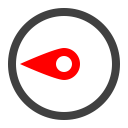compass, west svg vector icon