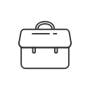 case, facebook, fb, suitcase svg vector icon