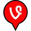 logo, pin, vine svg vector icon