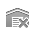 warehouse,cross icon