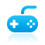 blue, controller, game icon