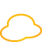 basic, cloud, weather, yellow icon