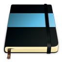 blue, moleskine icon