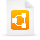 file,document,paper,orange icon
