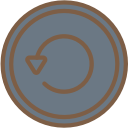 audio, media, media player, music, reload, video player svg vector icon