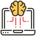 ai, artificial intelligence, brain, electronics, notebook, robotics, technology svg vector icon