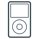 apple, device, ipod, multimedia, music, player svg vector icon