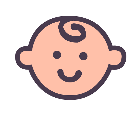 Personal Information Baby Name svg vector icon