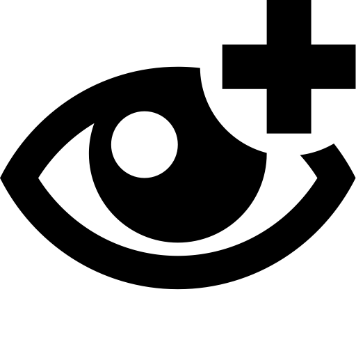 Eye Plus svg vector icon