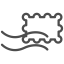 abroad, card, family, friends, post, postcard, stamp svg vector icon