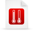 document, file, paper, red icon