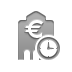 bank,euro,clock icon