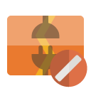 disconnect,vertical,cancel icon