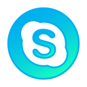 circle, gradient, gradient , , skype, social media svg vector icon