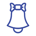 bell, celebration day, christianity, easter, holiday, line, spring svg vector icon