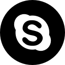 media, online, skype, social svg vector icon