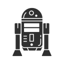 c3po, r2d2, robot, starwars svg vector icon