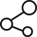 connection, network, share, social svg vector icon
