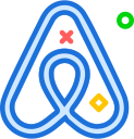 airbnb, brand, logo, network, social svg vector icon