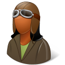 female, pilotoldfashioned icon