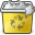 bin, full, trash icon