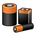 batteries, battery, power icon