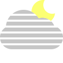 cloud, fog, moon svg vector icon