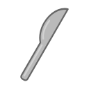 cutlery, kitchen, knife svg vector icon