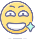 emoji, emot, face, grimacing, smiley svg vector icon