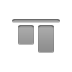 align,horizontal,top icon
