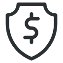 dollar shield, dollars with shield, financial protection, money protection svg vector icon