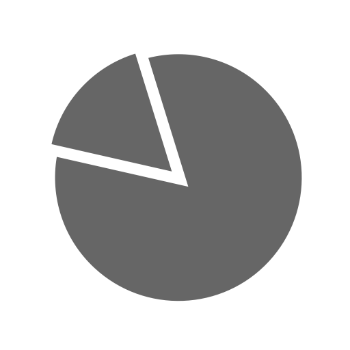 Piechart svg vector icon