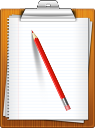 clipboard,paper,pencil icon