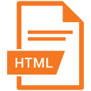 document, extension, file, html svg vector icon