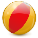 beach ball, tourism, toys icon