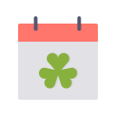 calendar, day, event, festival, patrick, saint, shamrock svg vector icon