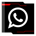 internet, web, whatsapp svg vector icon